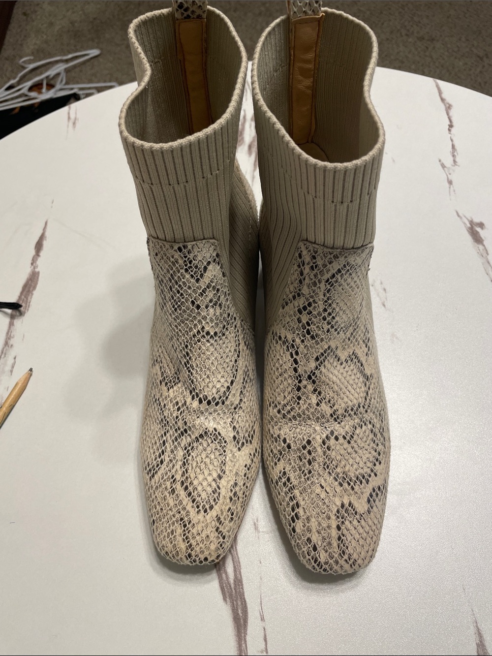 OASIS Society Californië snake skin Boots Pull ons In very good condition Sz 9